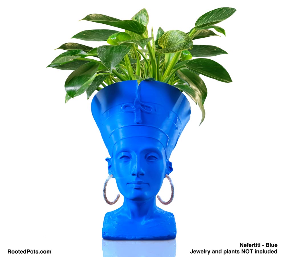 egyptian plant pot Nefertiti