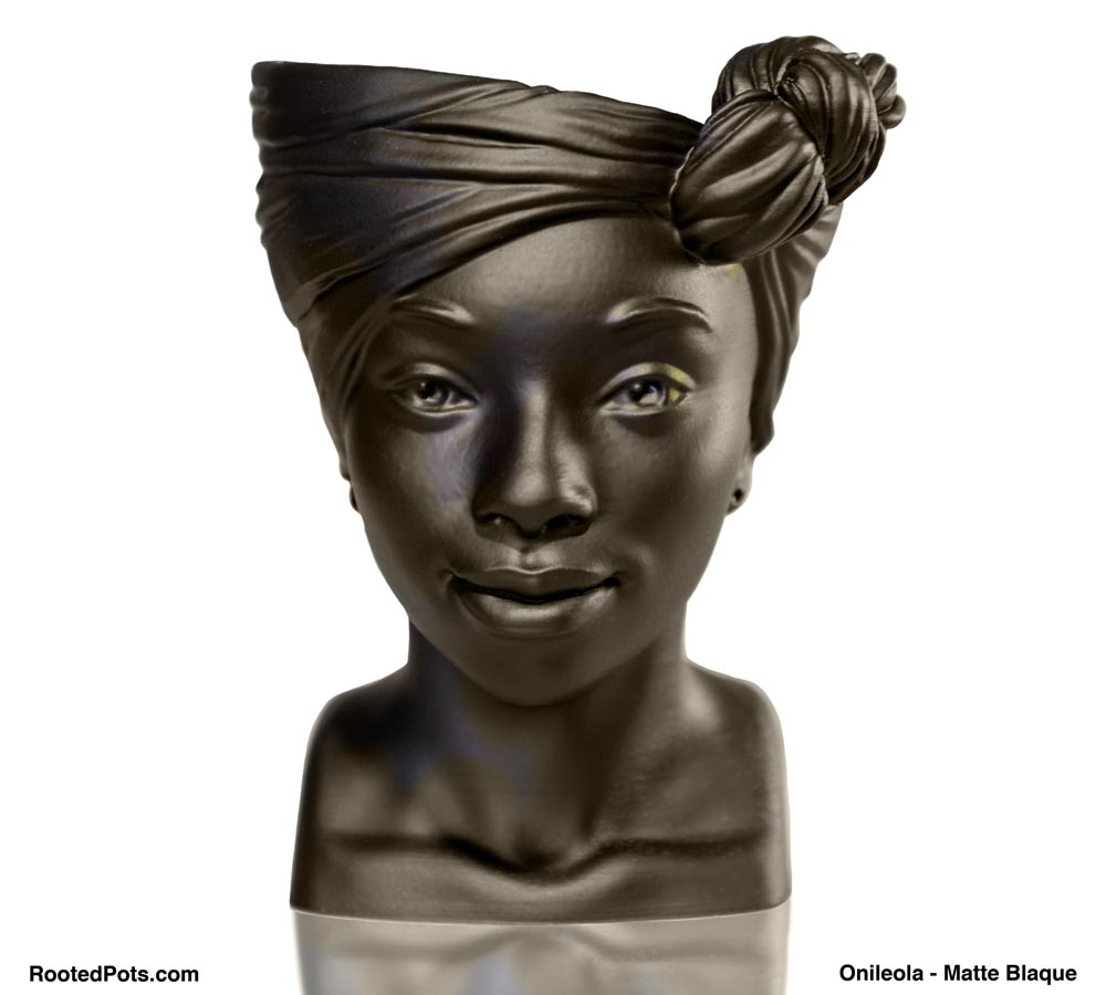 plant pots black owned Onileola – Rooted Pots
